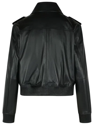 Michael Michael Kors Flap-pocket Leather Jacket In Black