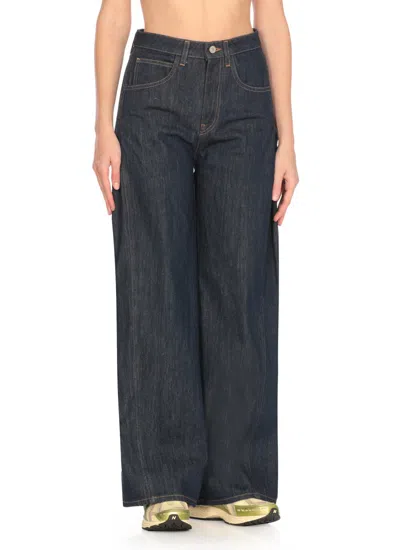 Dondup Blue Dond Up Denim Palazzo Jeans In Blue