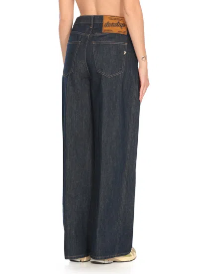Dondup Blue Dond Up Denim Palazzo Jeans In Blue