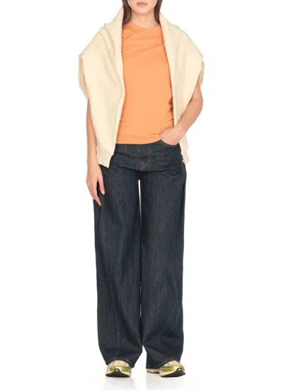 Dondup Blue Dond Up Denim Palazzo Jeans In Blue