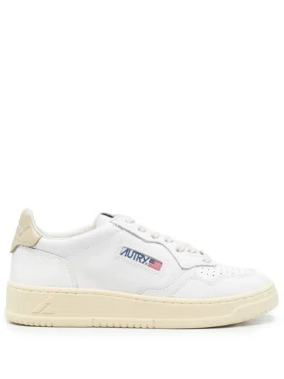 Autry White Low Top Sneakers In White