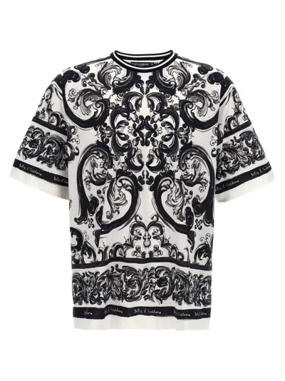 Dolce & Gabbana Maiolica T-shirt In Black