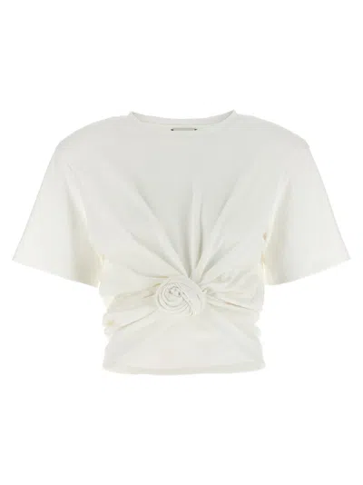 Magda Butrym Tshirt 02 Topwear In Beige Cellulose In White