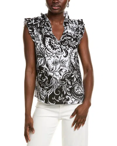 Ellen Tracy Linen-blend Top