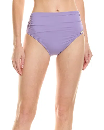 Vince Camuto Convertible High-waist Bikini Bottom In Purple