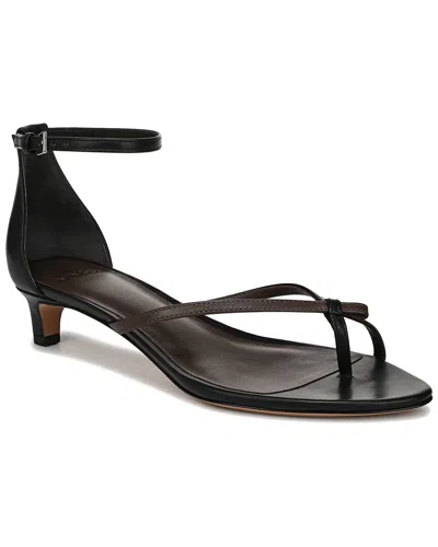 Vince Siri Ankle Strap Kitten Heel Sandal In Brown