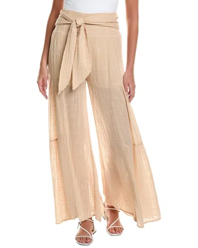 Free People Good Day Wide Leg Pant In Yellow