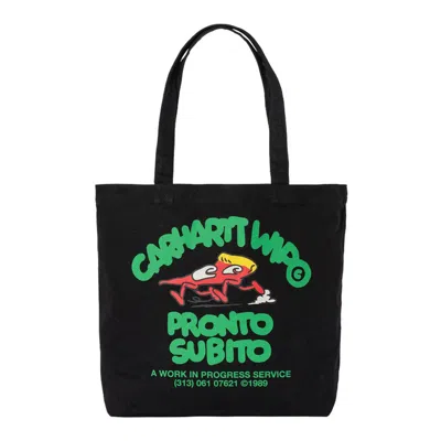 Carhartt Canvas Graphic Pronto Tote Black In Black