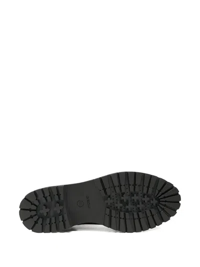 Geox Iridea Combat Boots In Black