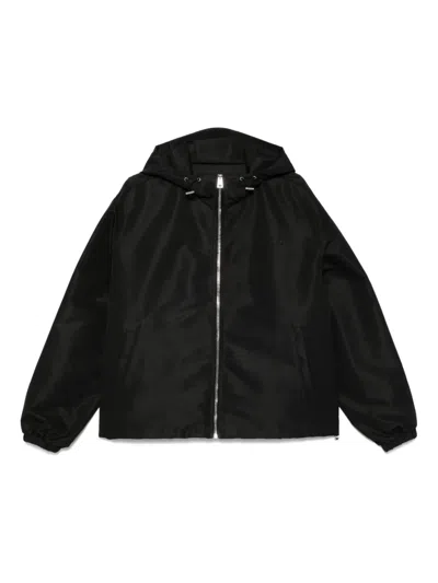 Givenchy Zip-up Hooded Jacket In Black