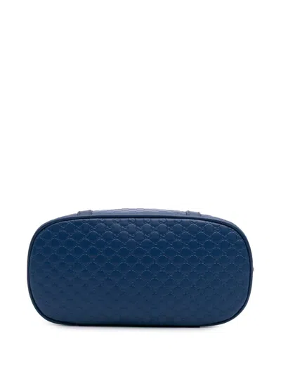 Pre-owned Gucci 2016-2025 Mini Microssima Dome Satchel