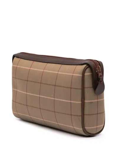 Pre-owned Burberry 20th Century Vintage Check Canvas Clutch Bag