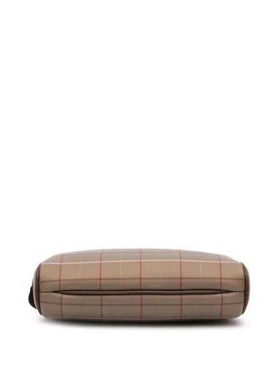 Pre-owned Burberry 20th Century Vintage Check Canvas Clutch Bag