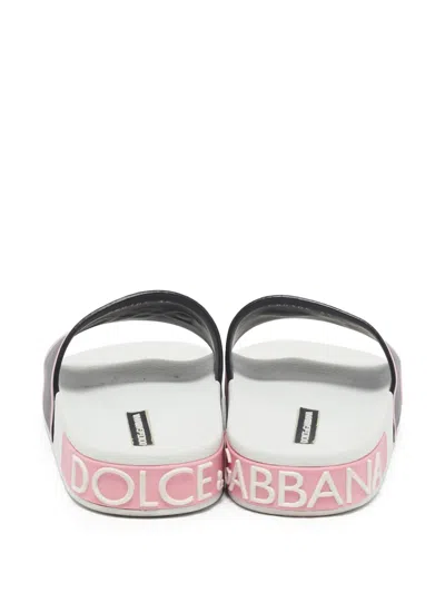 Pre-owned Dolce & Gabbana 2024 Logo Heart Slides