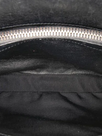 Pre-owned Saint Laurent 2016 Medium Monogram Chevron Sheepskin College Bag Satchel