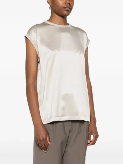 Brunello Cucinelli Sleeveless Round-neck Top