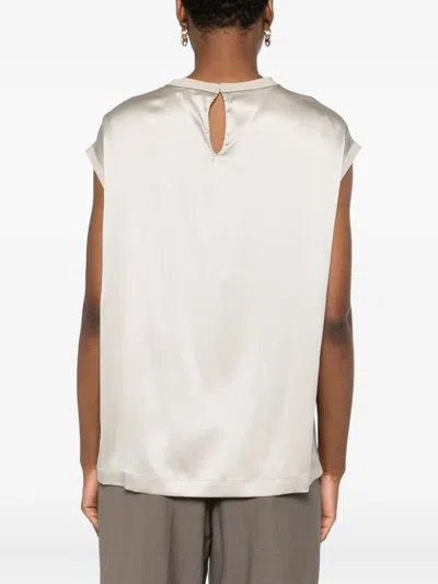 Brunello Cucinelli Sleeveless Round-neck Top