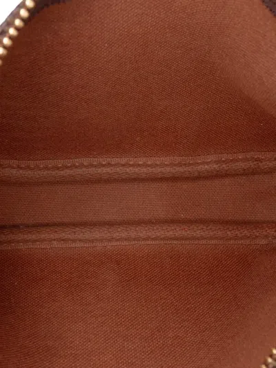Pre-owned Louis Vuitton 2006 Monogram Mini Pochette Accessoires Handbag In Brown