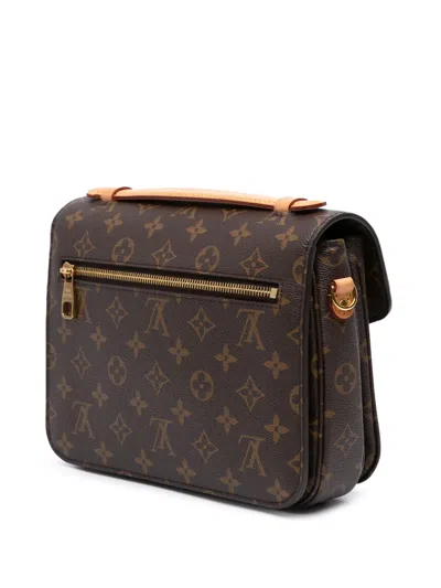 Pre-owned Louis Vuitton 2021-2025 Monogram Pochette Metis Satchel