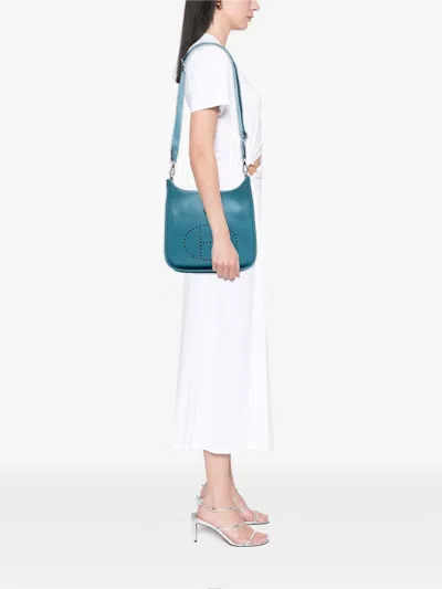 Pre-owned Hermes 2012 Clemence Evelyne Iii P Crossbody Bag