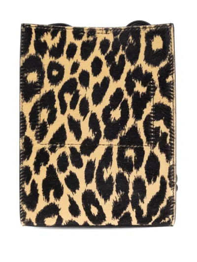Jil Sander Small Tangle Leopard-print Shoulder Bag