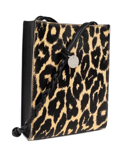 Jil Sander Small Tangle Leopard-print Shoulder Bag