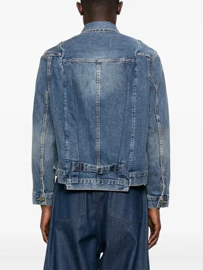 Sacai Cotton Jacket In Blue