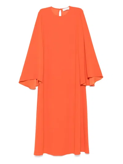 Racil Jackie Long-sleeve Kaftan Dress In Orange