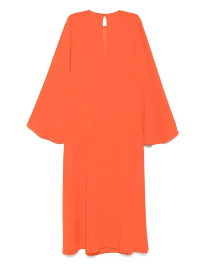 Racil Jackie Long-sleeve Kaftan Dress In Orange