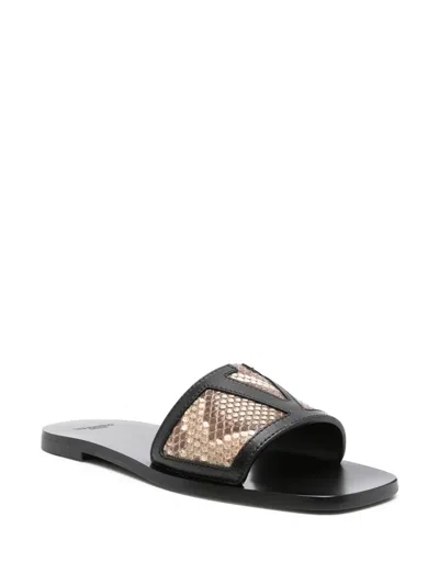 Valentino Viva Superstar Sandals In Black