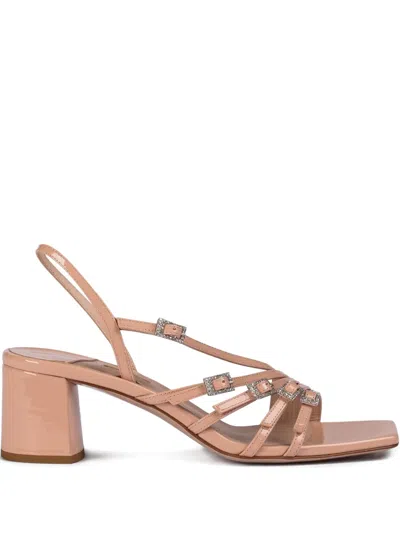 Le Silla 50mm Scarlet Sandals In Neutral