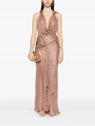 Maria Lucia Hohan Hohan Draped Dress In Pink