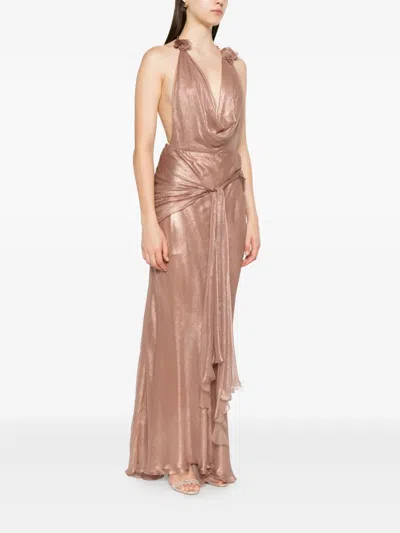 Maria Lucia Hohan Hohan Draped Dress In Pink