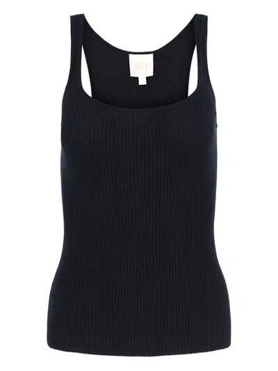Twp Ribbed Tank Top In Black