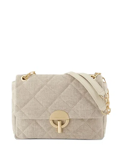 Vanessa Bruno Linen Quilted Shoulder Bag