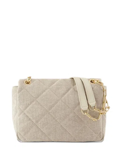 Vanessa Bruno Linen Quilted Shoulder Bag