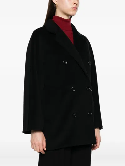 Max Mara 101801 Icon Wool And Cashmere Coat In Black