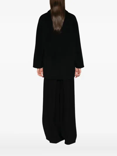 Max Mara 101801 Icon Wool And Cashmere Coat In Black