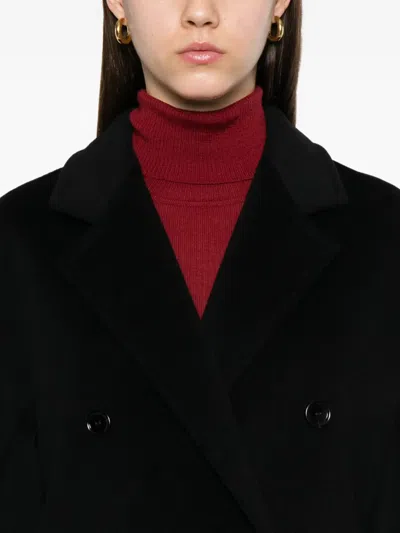 Max Mara 101801 Icon Wool And Cashmere Coat In Black