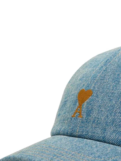 Ami Alexandre Mattiussi Cotton Cap In Blue
