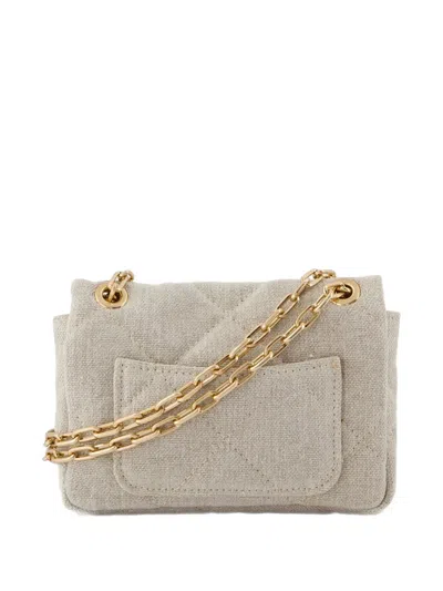 Vanessa Bruno Linen Quilted Shoulder Bag