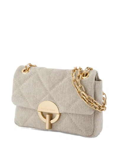 Vanessa Bruno Linen Quilted Shoulder Bag