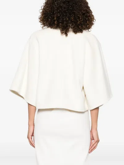 Max Mara Galea Wool And Cashmere Peacoat In Neutral