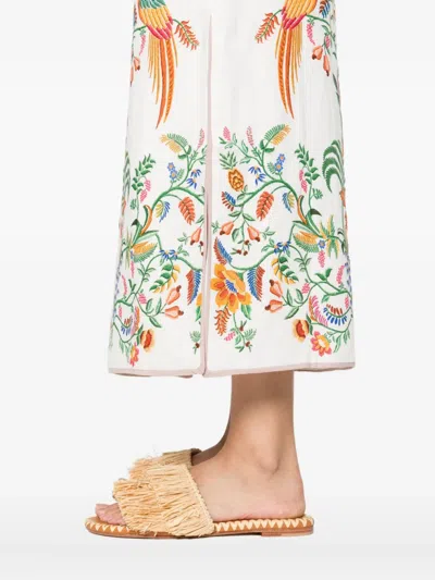 Farm Rio Delicate Forest Maxi Skirt In Multi