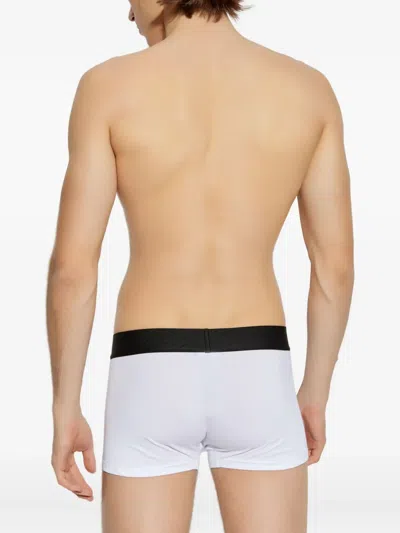 Versace Logo-band Boxer (set Of Two) In White