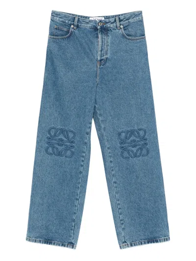 Loewe Loose-fit Anagram Jeans In Medium