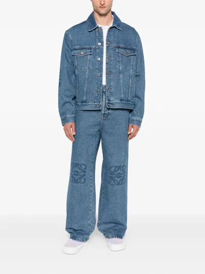 Loewe Loose-fit Anagram Jeans In Medium
