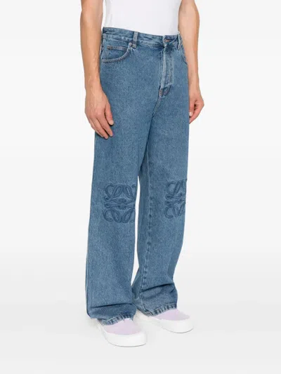 Loewe Loose-fit Anagram Jeans In Medium