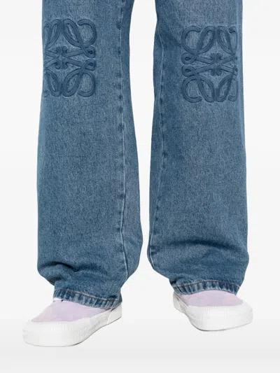 Loewe Loose-fit Anagram Jeans In Medium