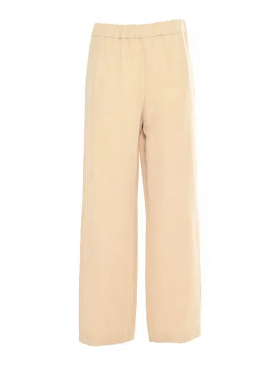 Fabiana Filippi Viscose Linen Jogging Trousers In Neutral